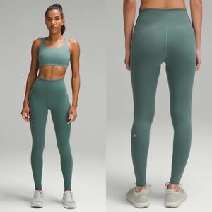 Lululemon Wunder Train leggings 25", medium forest color, size 6, NWOT